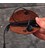 Кожаный холдер для наушников и проводов светло-коричневый картинка, изображение, фото