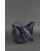 Шкіряна жіноча сумка Круасан синя картинка, зображення, фото