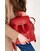 Кожаный женский рюкзак Олсен красный картинка, изображение, фото