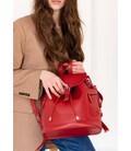 Шкіряний жіночий рюкзак Олсен червоний картинка, зображення, фото