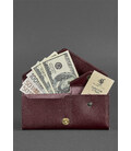 Жіночий шкіряний гаманець Керрі 1.0 бордовий краст картинка, зображення, фото