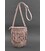Кожаная женская сумка с бахромой мини-кроссбоди Fleco розовая картинка, изображение, фото