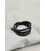 Женский кожаный браслет тонкая косичка черный картинка, изображение, фото
