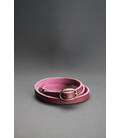 Женский кожаный браслет лента с пряжкой бордовый картинка, изображение, фото