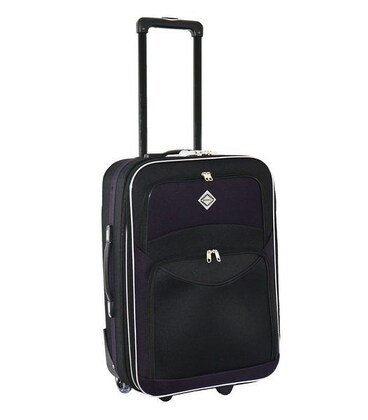 Чемодан Bonro Best большой L черно-т.фиолетовый фото, картинка, изображение