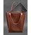 Шкіряна жіноча сумка шоппер D.D. світло-коричнева картинка, зображення, фото