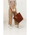 Кожаная женская сумка шоппер D.D. светло-коричневая картинка, изображение, фото
