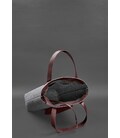 Фетрова жіноча сумка Шоппер D.D. з шкіряними бордовими вставками картинка, зображення, фото