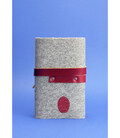 Фетровий жіночий блокнот (Софт-бук) 1.0 Фетр з шкіряними бордовими вставками картинка, зображення, фото