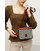 Фетровая женская бохо-сумка Лилу с кожаными коричневыми вставками картинка, изображение, фото