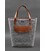 Фетрова жіноча сумка Шоппер D.D. з шкіряними коричневими вставками картинка, зображення, фото
