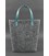 Фетрова жіноча сумка Шоппер D.D. з шкіряними бірюзовими вставками картинка, зображення, фото