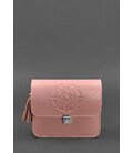 Кожаная женская бохо-сумка Лилу розовая картинка, изображение, фото