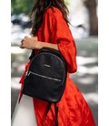 Кожаный женский мини-рюкзак Kylie черный картинка, изображение, фото