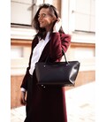 Женская кожаная сумка Midi черная картинка, изображение, фото