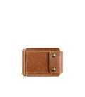 Мужское кожаное портмоне светло-коричневое 10.0 зажим для денег картинка, изображение, фото