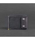 Чоловіче шкіряне портмоне чорне 10.0 затиск для грошей картинка, зображення, фото