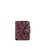Жіночий шкіряний кард-кейс 7.1 (Книжечка) бордовий з пір'ям картинка, зображення, фото