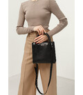 Кожаная женская сумка-кроссбоди черная Blackwood картинка, изображение, фото