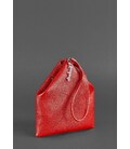 Кожаная женская сумка-косметичка Пирамида красная картинка, изображение, фото