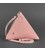 Шкіряна жіноча сумка-косметичка Піраміда рожева картинка, зображення, фото