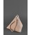 Кожаная женская сумка-косметичка Пирамида светло-бежевая картинка, изображение, фото