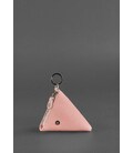 Женская кожаная монетница 2.0 Пирамида розовая картинка, изображение, фото