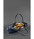 Жіноча шкіряна сумка Midi темно-синя картинка, зображення, фото