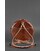 Кожаная женская круглая сумка-рюкзак Maxi светло-коричневая картинка, изображение, фото