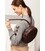 Шкіряна жіноча кругла сумка-рюкзак Maxi бордова картинка, зображення, фото