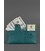 Шкіряне портмоне-купюрник 8.0 зелене картинка, зображення, фото