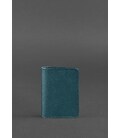Женский кожаный кард-кейс (визитница) 6.0 зеленый картинка, изображение, фото
