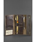 Кожаный клатч-органайзер (Тревел-кейс) 5.0 темно-коричневый картинка, изображение, фото