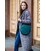 Кожаная женская круглая сумка-рюкзак Maxi зеленая картинка, изображение, фото