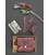 Женский подарочный набор кожаных аксессуаров Бордо crazy horse картинка, изображение, фото