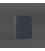 Шкіряний кард-кейс (візитниця) 6.0 темно-синій картинка, зображення, фото