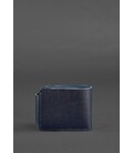 Мужское кожаное портмоне Zeus 9.0 темно-синее картинка, изображение, фото