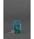 Шкіряна ключниця смарт-кейс 4.0 зелена картинка, зображення, фото