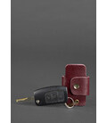 Шкіряна ключниця смарт-кейс 4.0 бордова картинка, зображення, фото