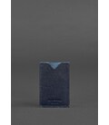 Шкіряний кард-кейс 8.0 темно-синій картинка, зображення, фото