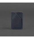 Кожаный кард-кейс 8.0 темно-синий картинка, изображение, фото