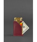Женский кожаный кард-кейс 8.0 бордовый картинка, изображение, фото