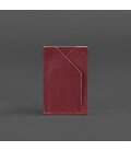 Женский кожаный кард-кейс 8.0 бордовый картинка, изображение, фото