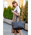 Кожаная плетеная женская сумка Пазл Xl черная Krast картинка, изображение, фото