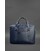 Мужская кожаная сумка для ноутбука и документов темно-синяя картинка, изображение, фото