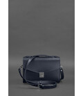Жіноча шкіряна сумка-кроссбоді Lola темно-синя картинка, зображення, фото