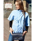 Женская кожаная сумка-кроссбоди Lola темно-синяя картинка, изображение, фото