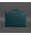 Жіноча шкіряна сумка для ноутбука і документів зелена картинка, зображення, фото