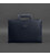Шкіряна сумка для ноутбука і документів темно-синя Краст картинка, зображення, фото