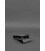 Вертикальная женская кожаная сумка Mini черная поясная/кроссбоди картинка, изображение, фото